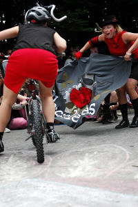 bull bike dancers